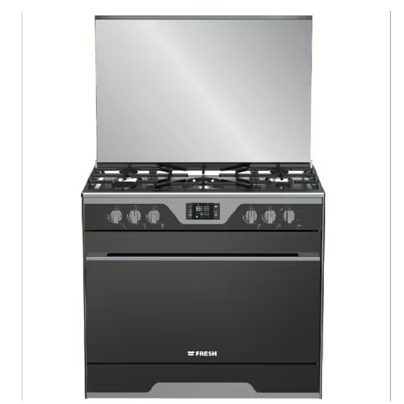 Fresh Modena Soft Gas Cooker 5 Burners Stainless Steel 11745