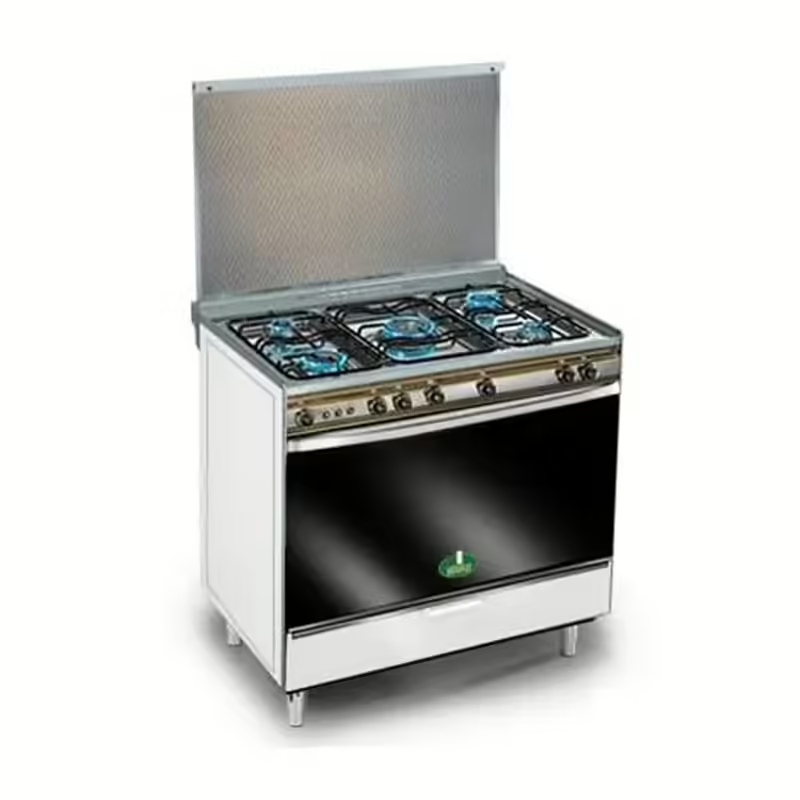 Kiriazi Gas Cooker 5 Burners Silver SM8600