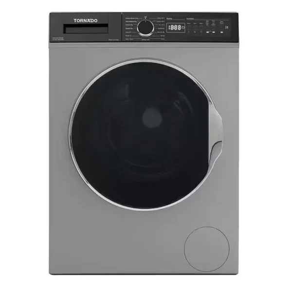Tornado Washing Machine 7 Kg Front Loading With Dryer Silver TWVFN712SLDA
