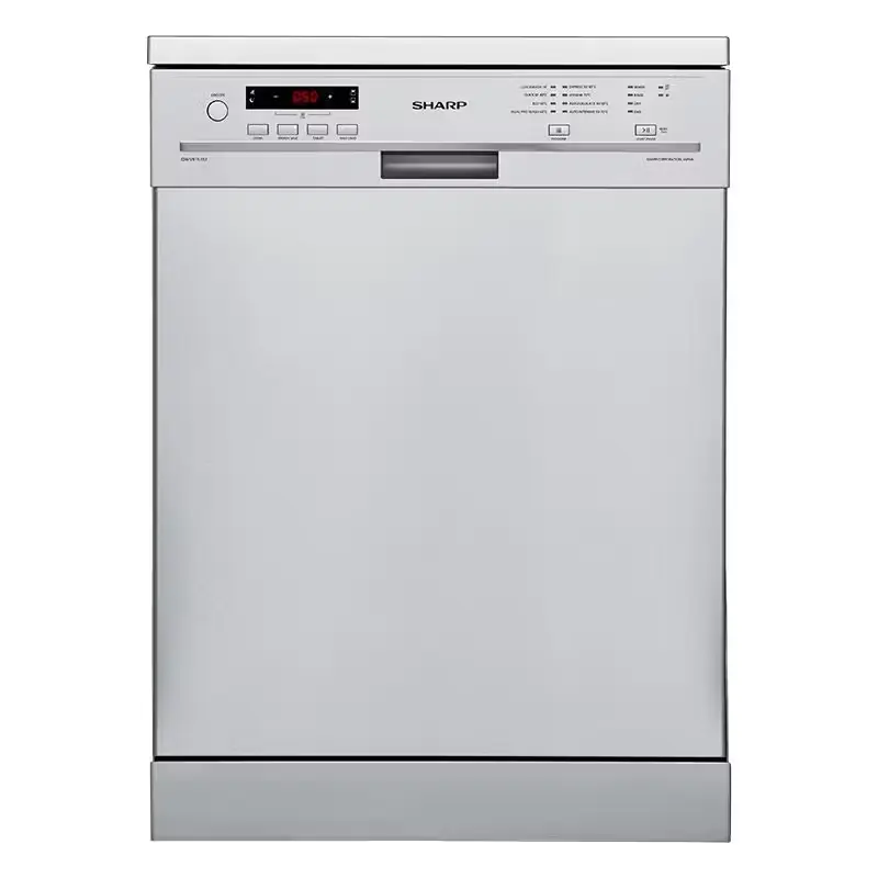 Sharp Dishwasher Digital 8 Programs 15 Place Settings Silver QW-V815-SS2