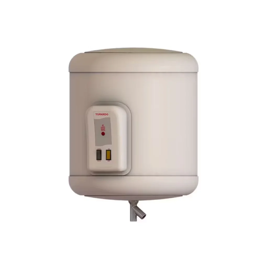 Tornado Electric Water Heater 45 Liters LED Lamp Off White  EHA-45TSM-F