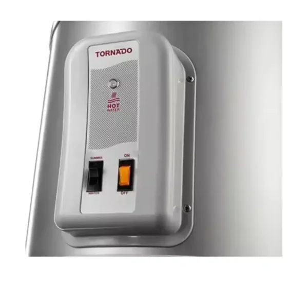 Tornado Electric Water Heater 65 Liters Led Lamp Silver EHA-65TSM-S