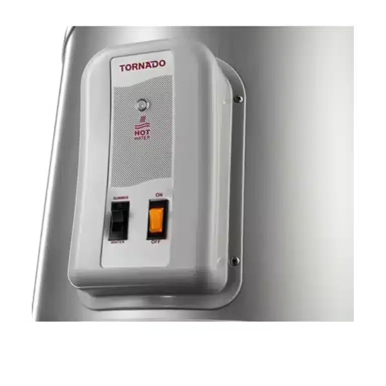 Tornado Electric Water Heater 65 Liters Led Lamp Silver EHA-65TSM-S