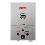 Fresh Gas Water Heater 6 Liters With Adapter Silver Gas6LS