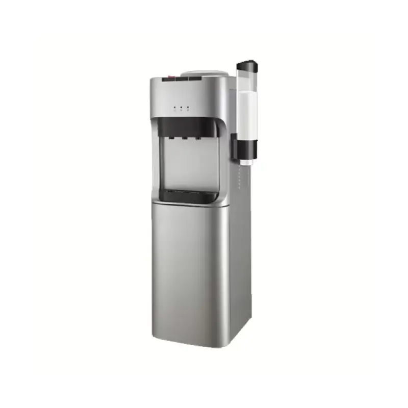 Fresh Water Dispenser Silver - 3 Taps with Cup Holder FW-16BRSH