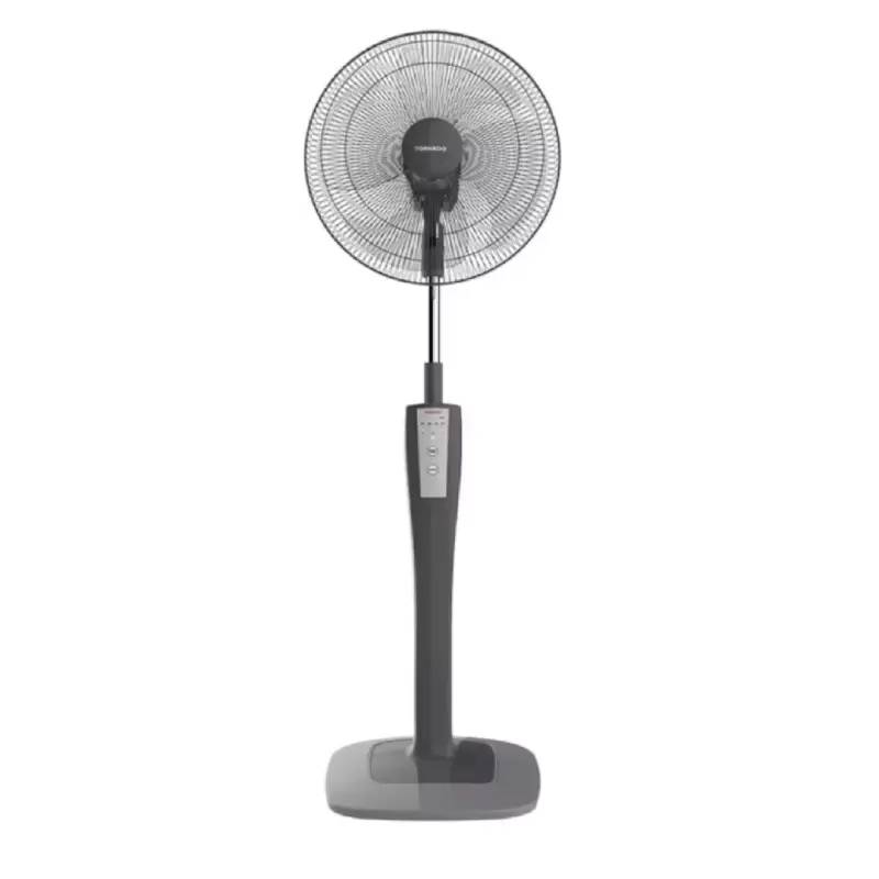 Tornado Stand Fan 16 inch 4 Blades Remote Grey TSF-75