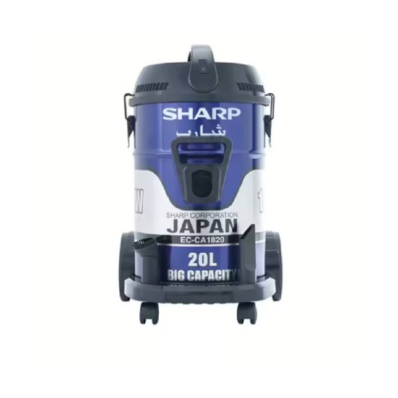 Sharp Pail Can Vacuum Cleaner 1800 W Blue Cloth Filter ECCA1820X