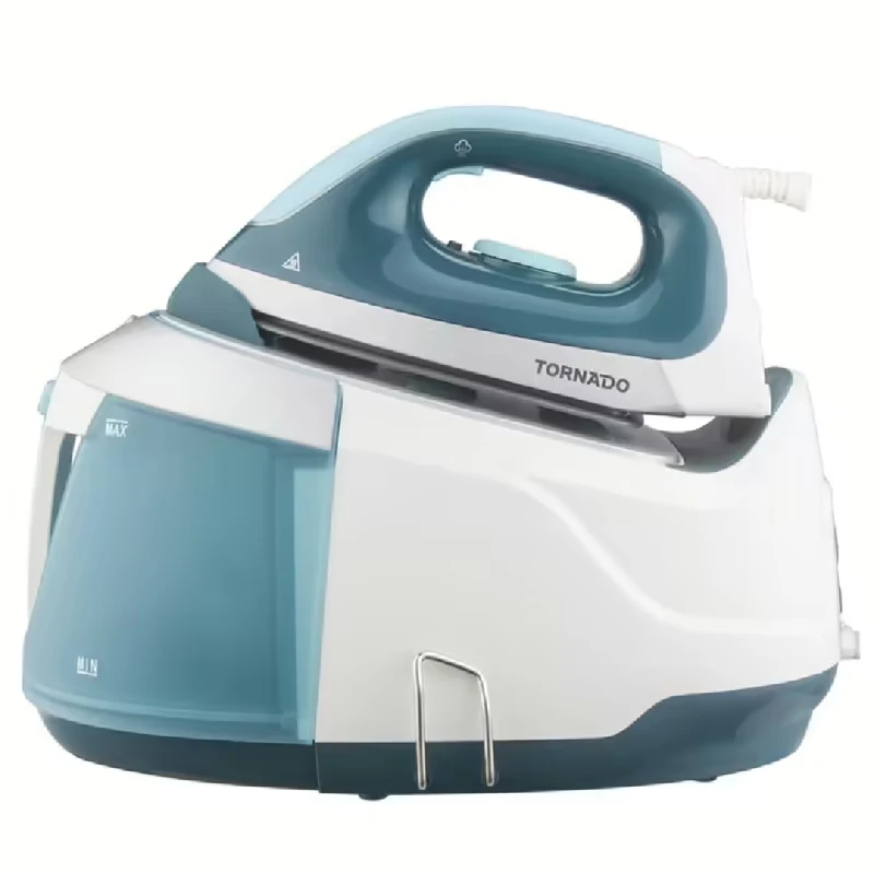 TORNADO Digital Steam Iron Turquoise x White Ceramic Soleplate 2400 Watt TSS-2400D