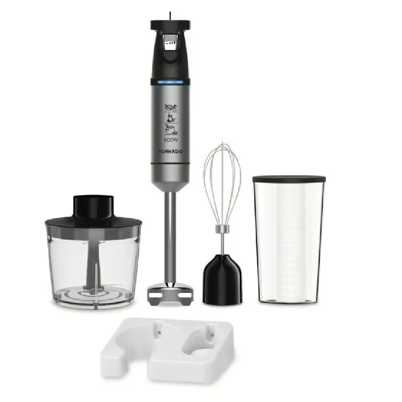 Tornado Hand Blender 600 Watt Chopper Hand Mixer Black THB600W