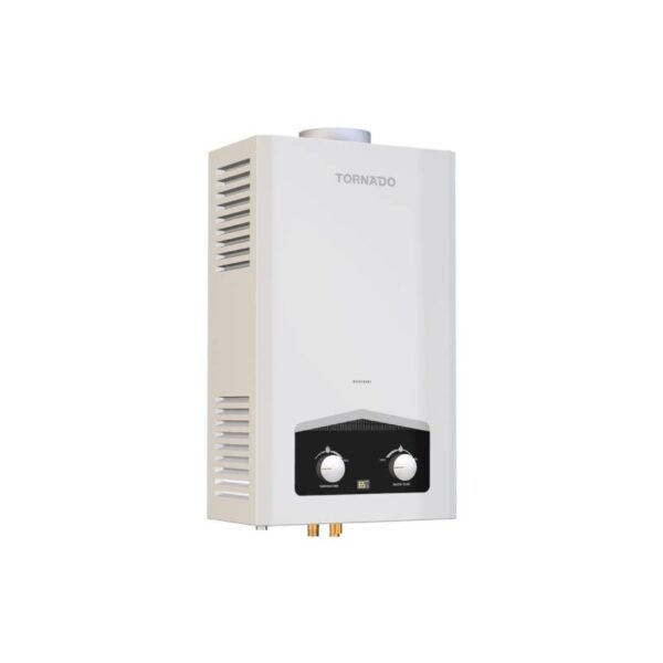 سخان مياه تورنيدو غاز 10 لتر غاز طبيعي أبيض GHM-C10BNE-W