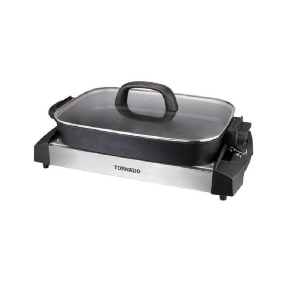 Tornado Electric Grill 1500 Watt Black x Stainless TCS-1500