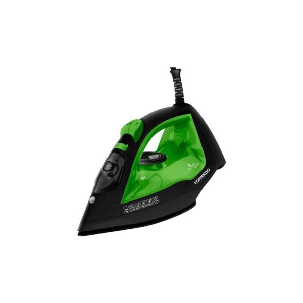 Tornado Steam Iron 2000 Watt Ceramic Soleplate Rose - Grey - Green TST-2000C