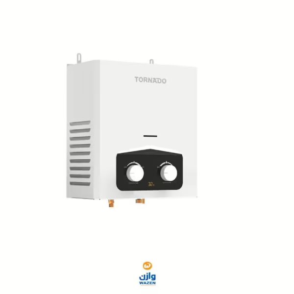 ⁦سخان مياه تورنيدو غاز 6 لتر أبيض GH-6SN-W⁩ - الصورة ⁦3⁩