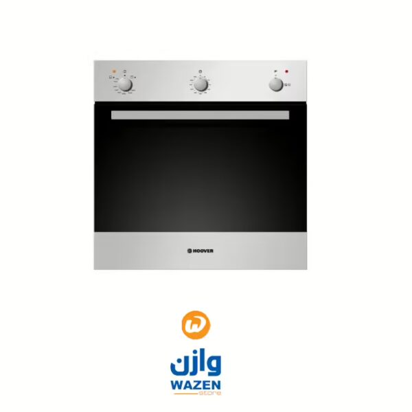 ⁦بلت ان فرن هوفر 60 سم ستانليس ستيل غاز بشواية و مروحة للتبريد HPG202/1XG⁩ - الصورة ⁦2⁩