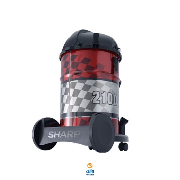 ⁦مكنسة برميلية شارب 2100 وات أحمر فلتر قماش  EC-CA2121-X⁩ - الصورة ⁦5⁩