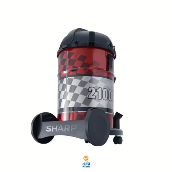 ⁦مكنسة برميلية شارب 2100 وات أحمر فلتر قماش  EC-CA2121-X⁩ - الصورة ⁦5⁩