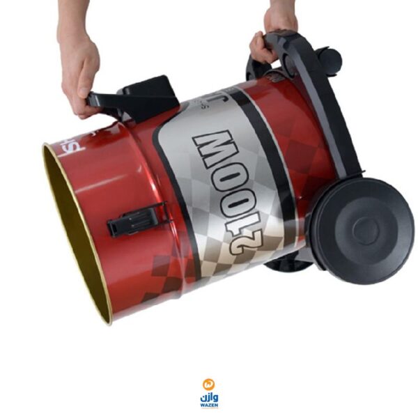 ⁦مكنسة برميلية شارب 2100 وات أحمر فلتر قماش  EC-CA2121-X⁩ - الصورة ⁦4⁩