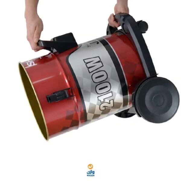 ⁦مكنسة برميلية شارب 2100 وات أحمر فلتر قماش  EC-CA2121-X⁩ - الصورة ⁦4⁩
