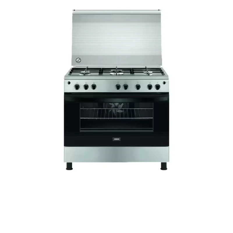 Zanussi Shark Cooker 5 Burners Stainless Steel With Fan 503 ZCG922A6XA