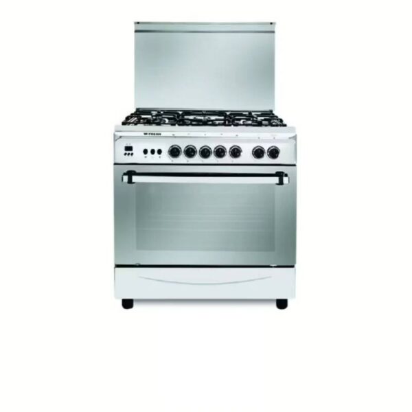 fresh-italiano-gas-cooker-5-burners-cast-safety-fan-silver-4892 fresh-italiano-gas-cooker-5-burners-cast-safety-fan-silver-4892