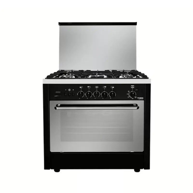 Fresh Professional Gas Cooker 5 Burners Black Control 5791