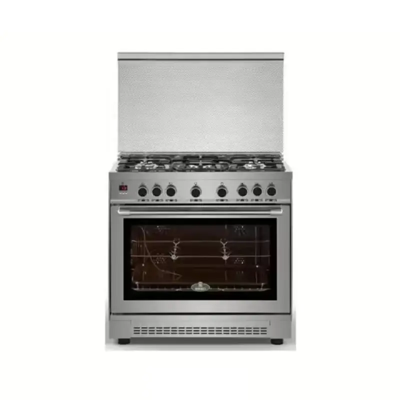 Kiriazi Gas Cooker 5 Burners Smart Stainless Steel 90FC9