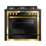 Unionaire IChef Gas Cooker 5 Burners 90 Cm Edition Black × Gold C6090GB1GC383IDSPSPC