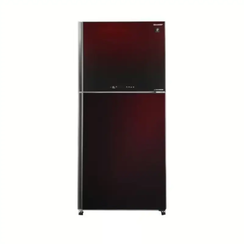 Sharp Refrigerator 385 Liters Inverter Glass Burgundy SJGV48GRD