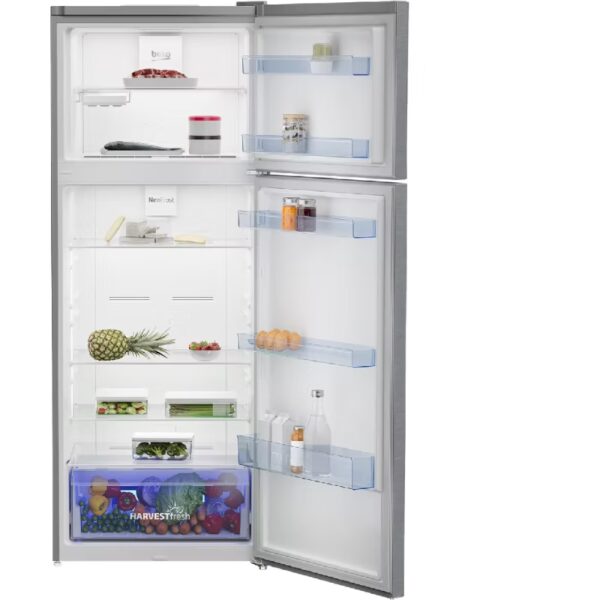 Beko Refrigerator 408 Liters No Frost Top Mount With ProSmart Inverter Compressor Stainless Steel RDNE448M20XB