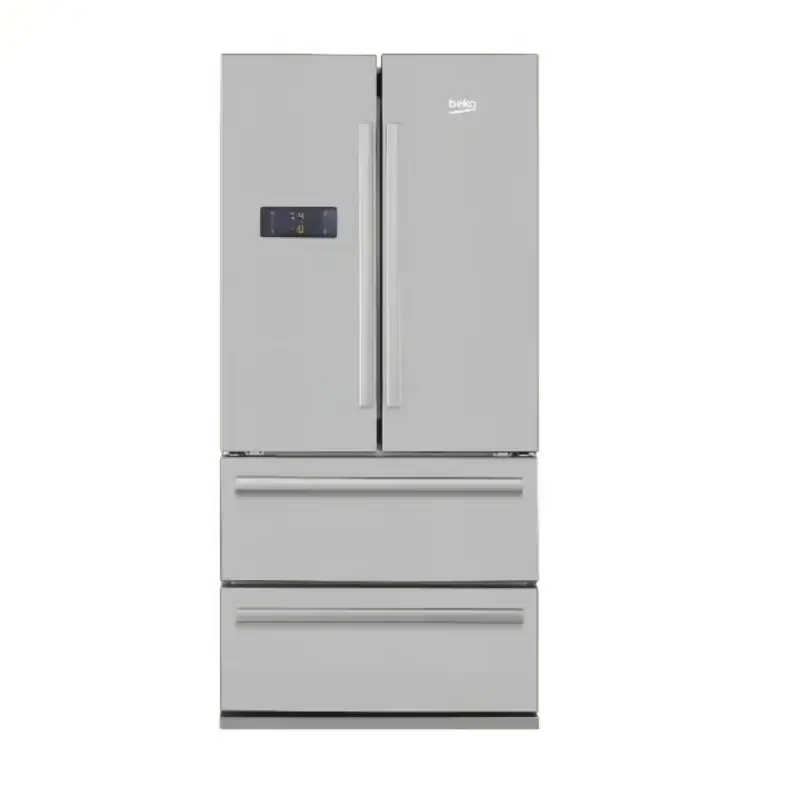 Beko Bottom Mount Freezer Refrigerator 539 Liters 2 Doors &2 Drawers Silver With ProSmart  Inverter Compressor GNE60500X