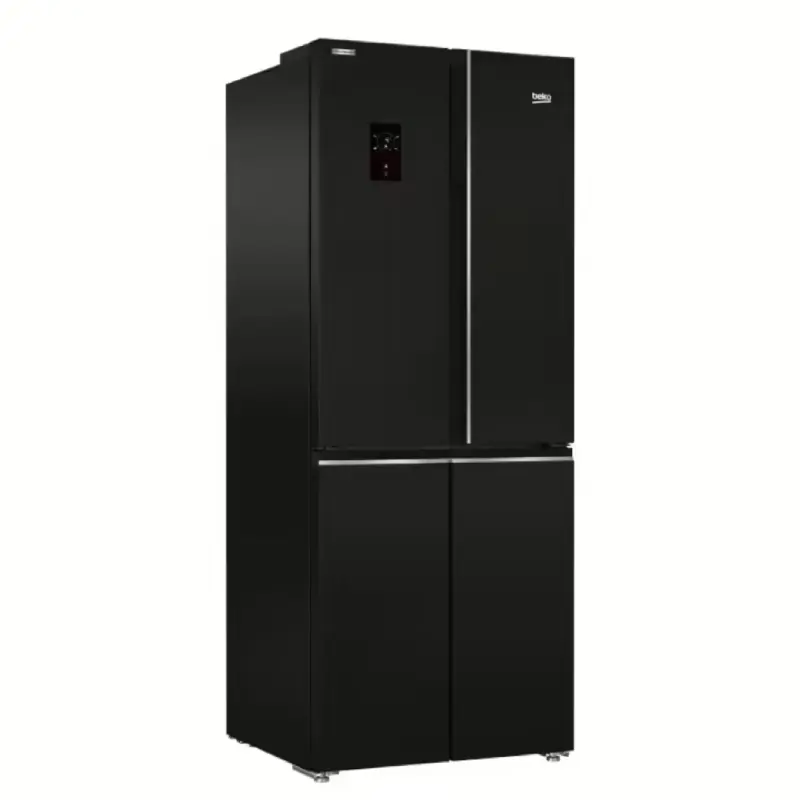 Beko No Frost Refrigerator 450 Liters 4 Doors Inverter Black GNE480E20ZBH