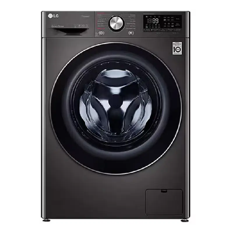 LG Vivace Washing Machine Black x Stainless Steel 9 Kg 1400 RPM F4R5VYG2E