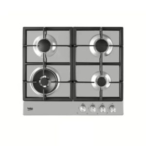 Beko Built-In Hob 4 Burners Cast Iron Stainless Steel HIAW64225SX