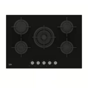 Beko Built In Glass Hob 5 Burners Black HILW75222S