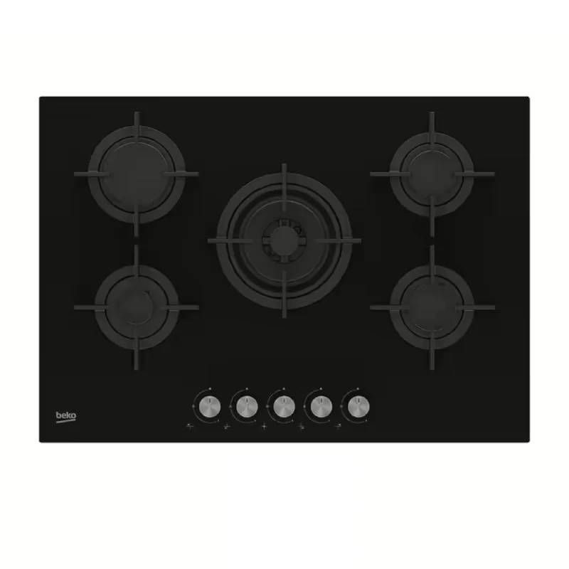 Beko Built In Glass Hob 5 Burners Black HILW75222S