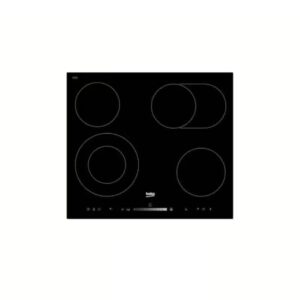 Beko Built-In Hob 4 Burners Black Glass Electric HIC64503TX