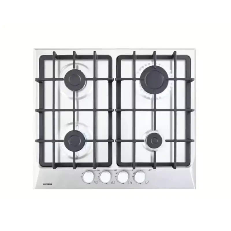 Fresh Built In Hob 4 Burners Cast Iron Stainless Steel HAFR60CMSC1(8870)