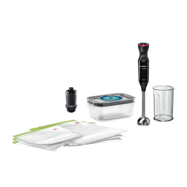 Bosch Hand Blender Ergo Mix 1000 Watt With Vacuum Storage System Black MS6CB61V1