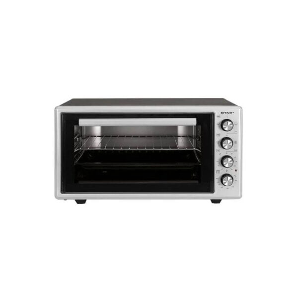 فرن كهربائي شارب 1400 وات 45 لتر بشواية و مروحة أسود × فضي EO-S45-ES2