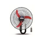 مروحة حائط فريش 20 بوصه أسود × أحمر مع ريموت GWFR-20