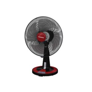 مروحة مكتب تورنيدو 16 بوصة 4 ريشة أسود × أحمر TDF16D