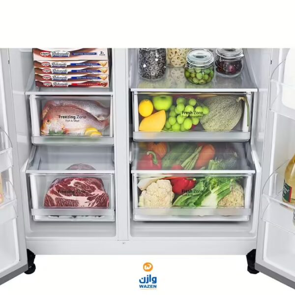 LG Side by Side Refrigerator 655 L Door Cooling SL GCB257SLWL - Image 6