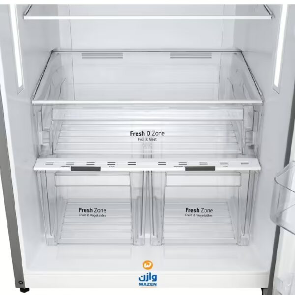 ⁦ثلاجة إل جي 401 لتر شاشة عرض خارجية لون فضي GTF402SSAN⁩ - الصورة ⁦5⁩