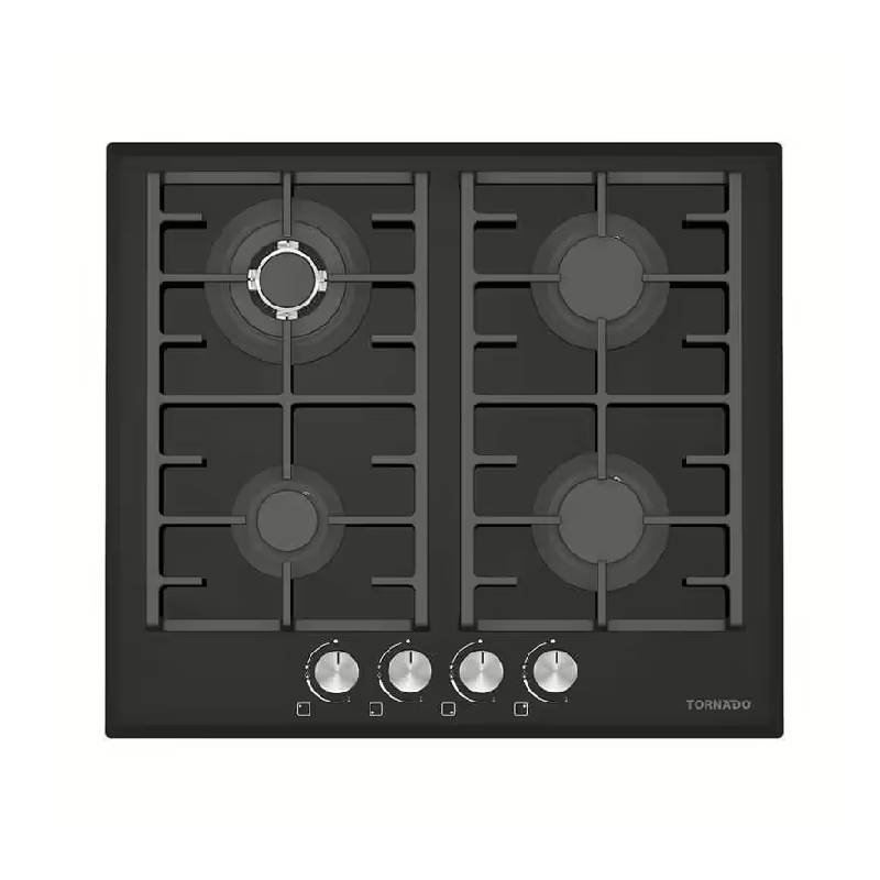 احصل علي بوتجاز بلت ان تورنيدو 4 شعلة زجاج أسود GHV-M60CCUG