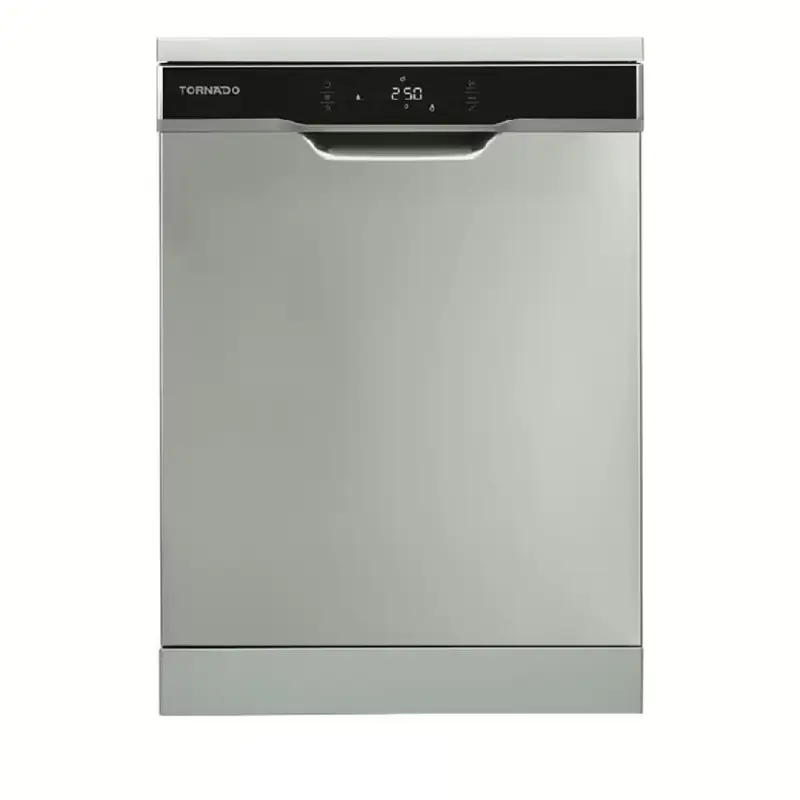 TORNADO Dishwasher 12 Place Settings 60 cm Digital Screen 8 Programs Inox TDV-FN128COX