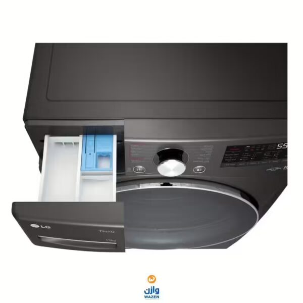 LG Washing Machine 15 Kg Black Steel F0L9DYP2E - Image 5