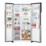 LG Refrigerator 519 Liters Side by Side Digital Silver GCFB507PQAM