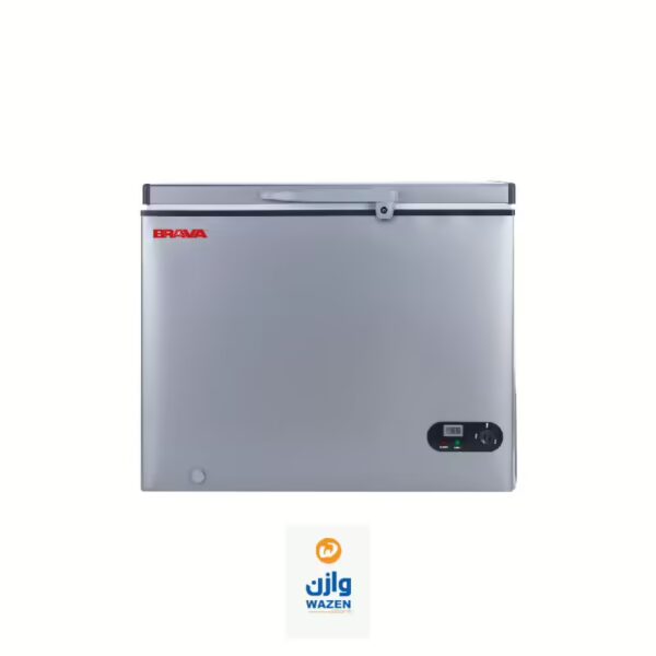 ⁦ديب فريزر برافا 200 لتر فضي قلب استانليس ستيل CF200⁩ - الصورة ⁦2⁩
