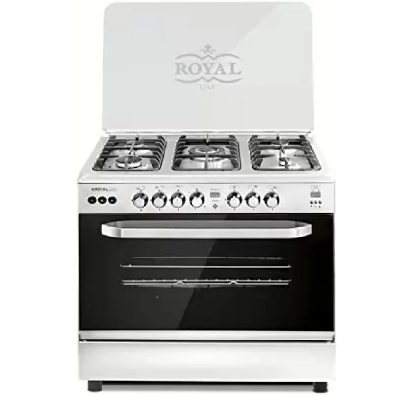 Royal Gas Master Chef Gas Cooker 5 Burners Cast Digital Full Safety MC90CSSDFSVS (2010186)