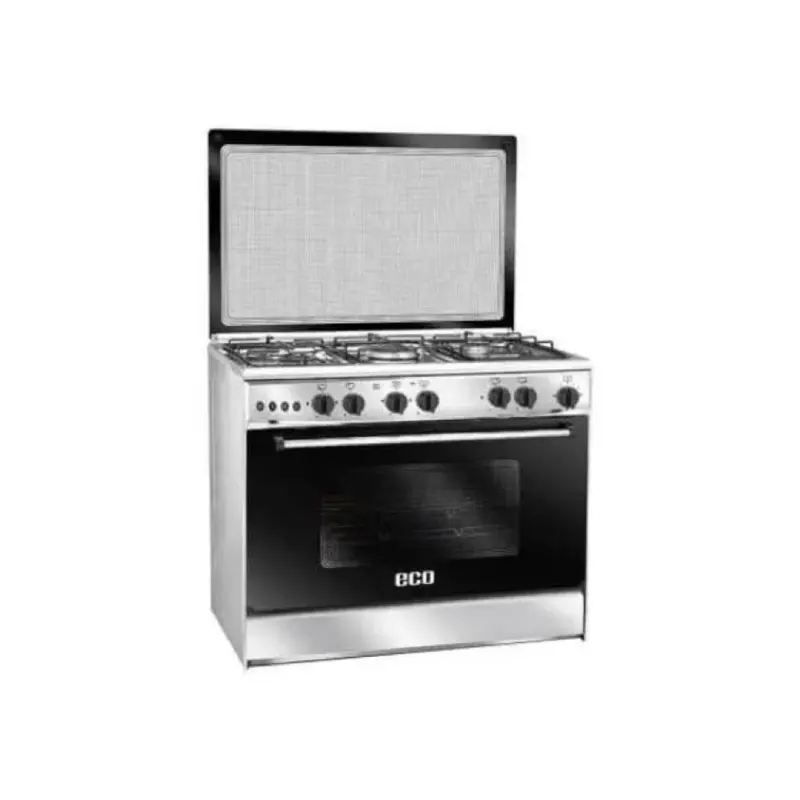 Unionaire Eco Gas Cooker 5 Burners Silver × Black C68SS-AC-447-F-ECO-2W